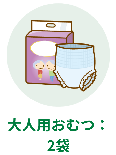 大人用おむつ:2袋