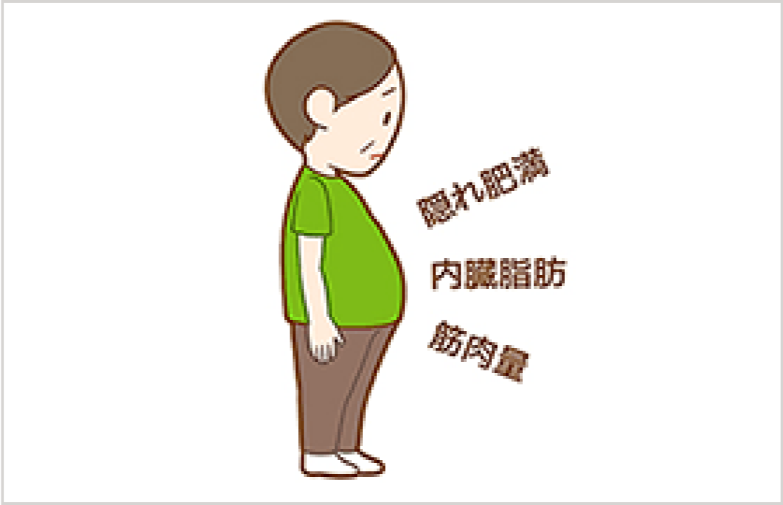 「隠れ肥満」「内臓脂肪」「筋肉量」